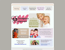 Tablet Screenshot of outrageousoutgrowns.com